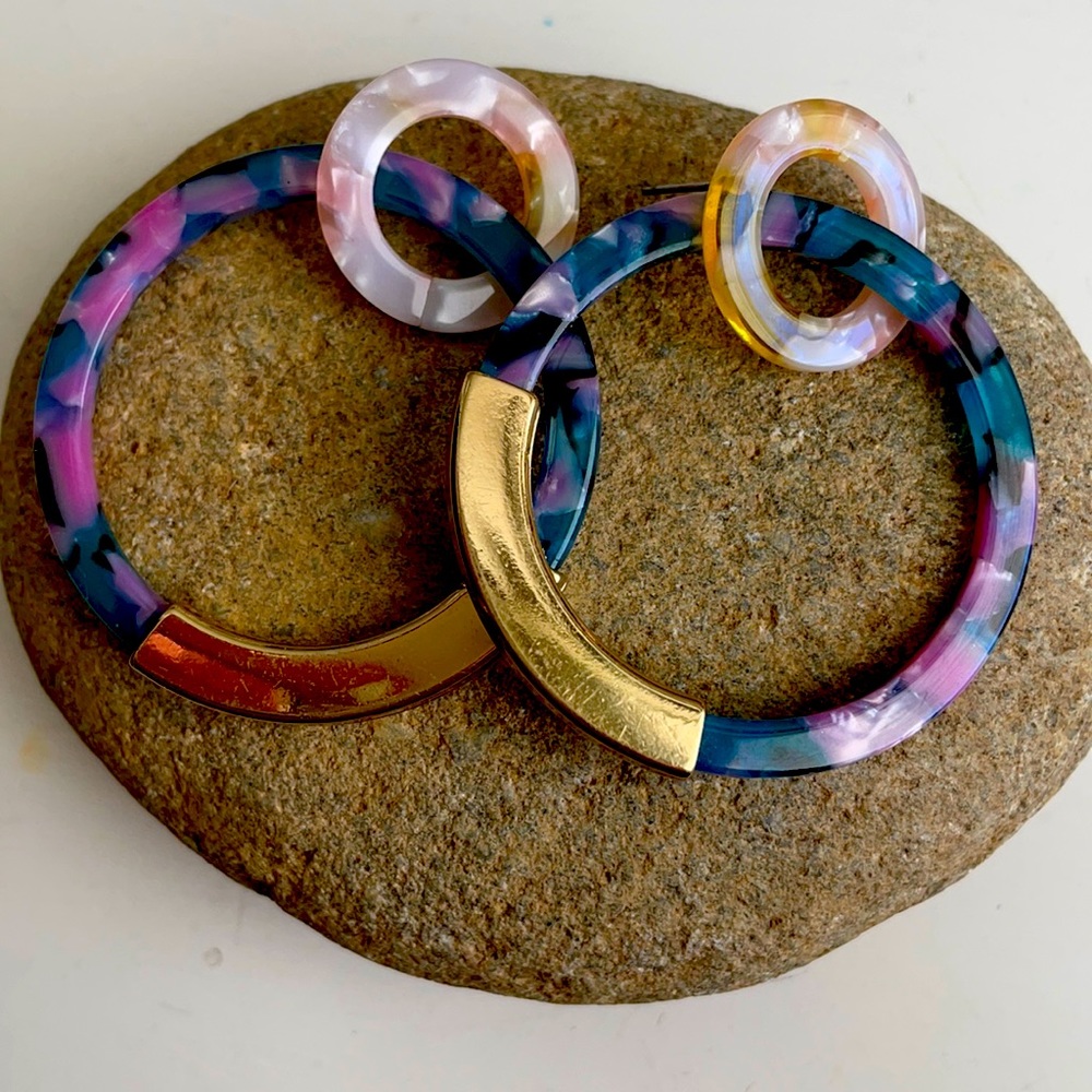 Multicolored lightly worn earrings